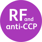 Rheumatoid factor (RF) and Anti-cyclic citrullinated peptide antibody (Anti-CCP) icon
                